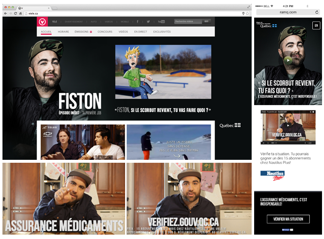 Fiston, épisode inédit. Fiston, si le scorbut revient, tu vas faire quoi? Assurances médicaments. verifiez.gouv.qc.ca.