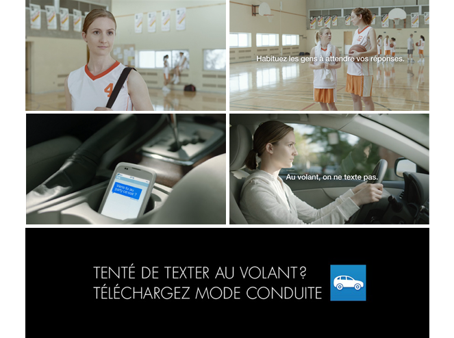 Habituez les gens à attendre vos réponses. Au volant, on ne texte pas. Tenté de texter au volant? Téléchargez le mode conduite.
